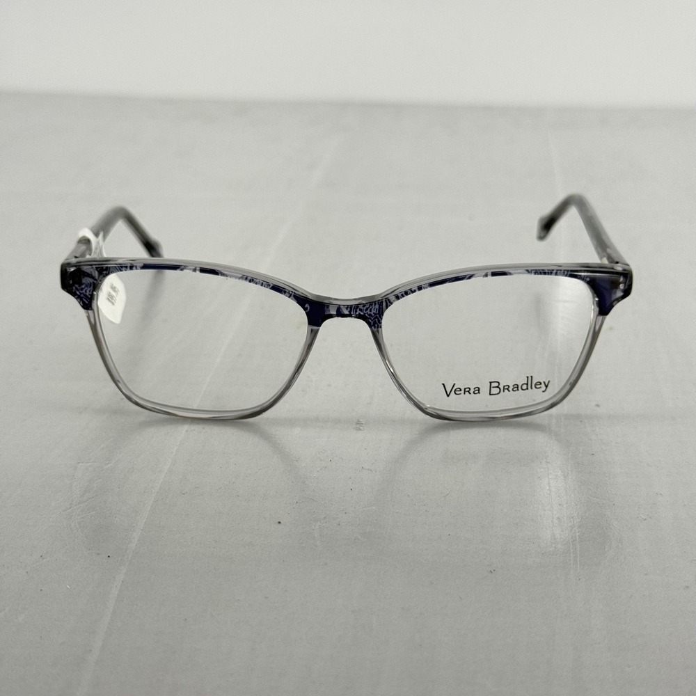 Vera Bradley Andie 5216 Blue Floral Cat Eye Optical Glasses Frames New